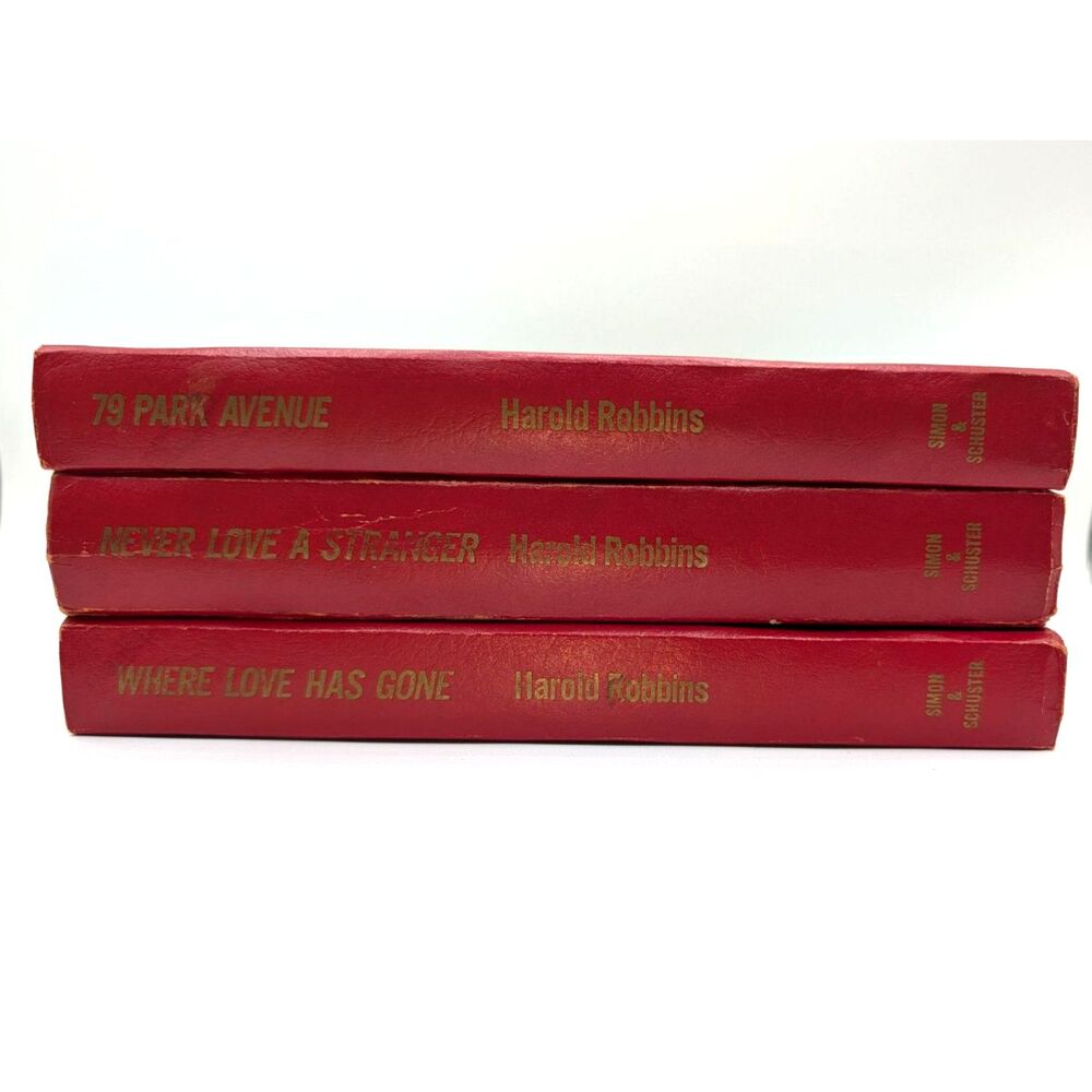 VTG Harold Robbins- Never Love a Stranger - Where Love has Gone - 79 Park Avenue